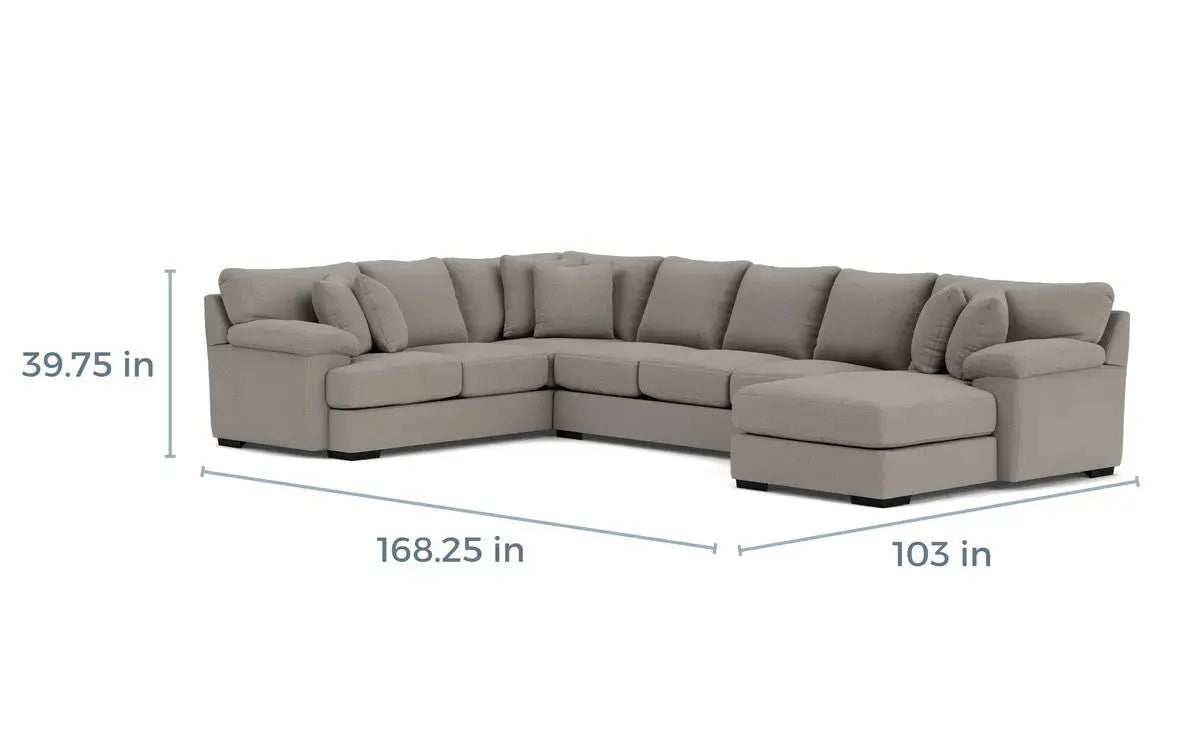 Bermuda Tux Sofa Chaise Sectional Custom