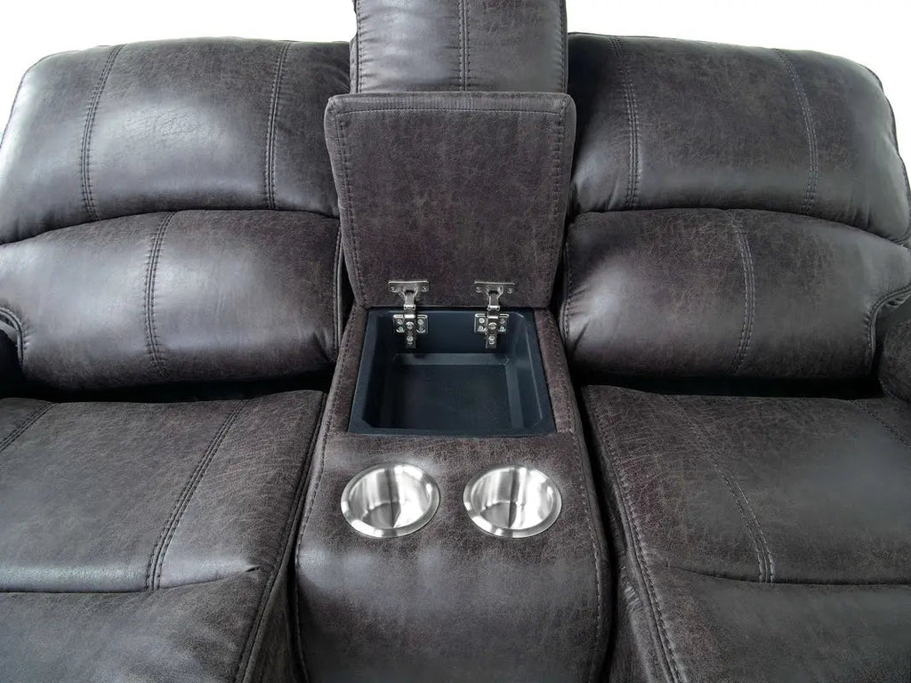 Brookings 2 Power Console Loveseat