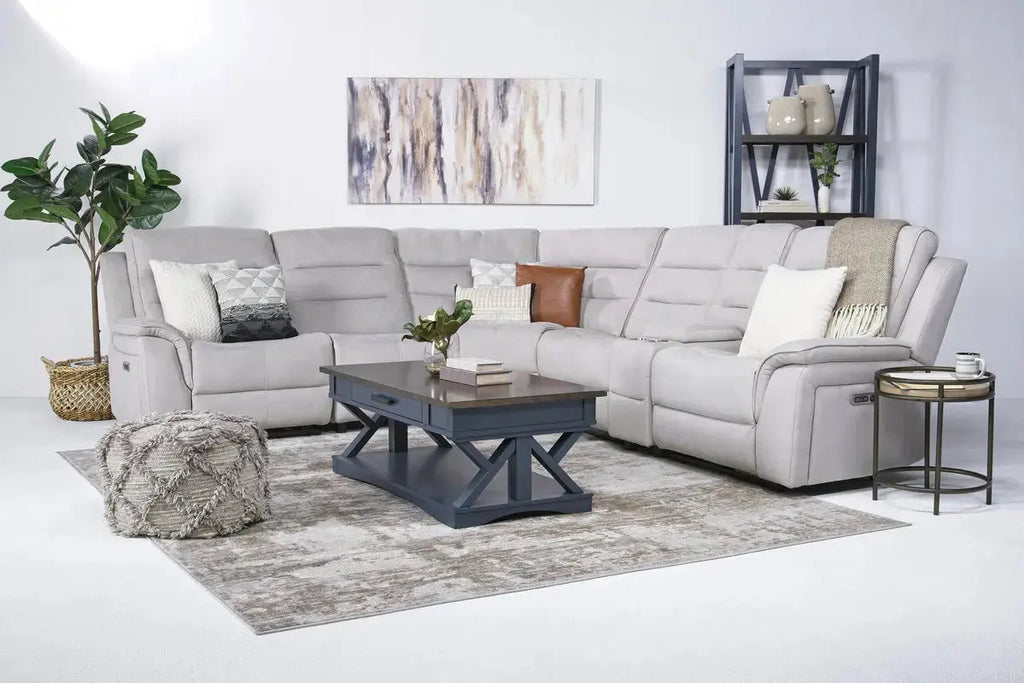 Chanell 6 Piece 2 Power Sectional