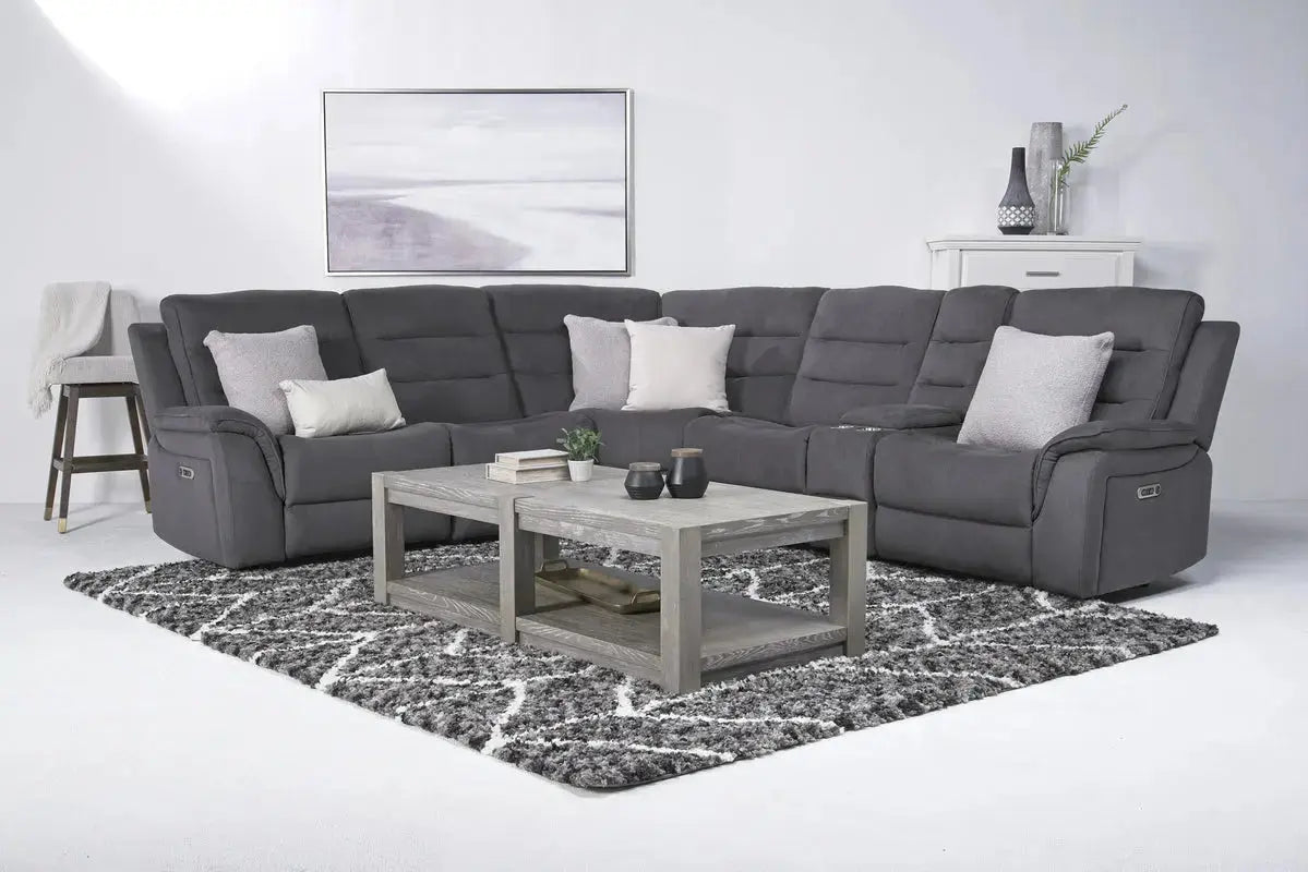 Chanell 6 Piece 2 Power Sectional