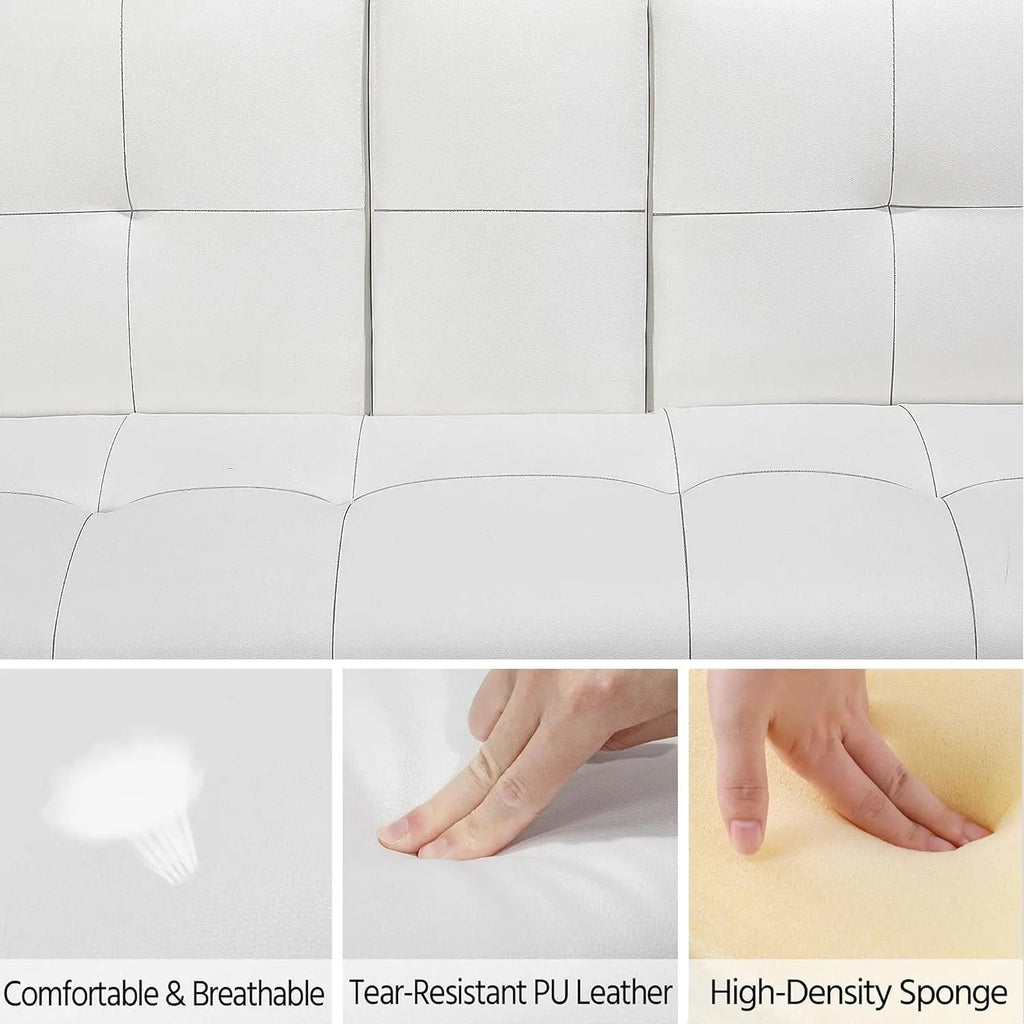 Modern Sofa Bed Faux Leather