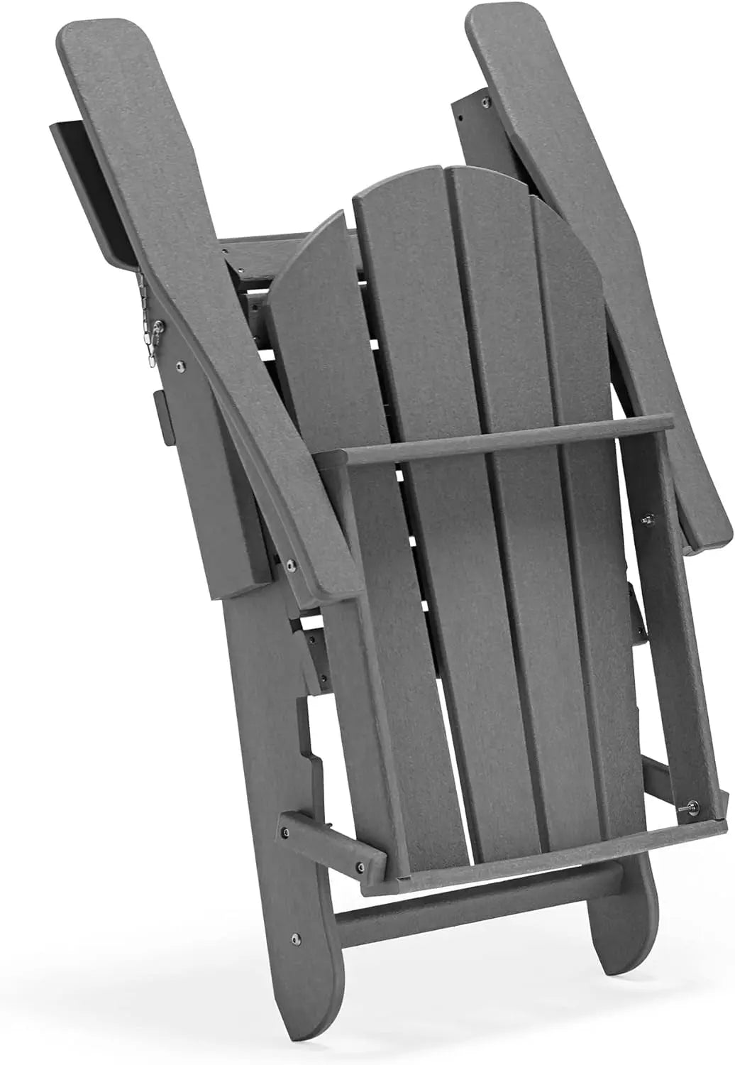 Outdoor Furniture Adirondack Chair Outdoor Ottoman Set of 2 PCS Classic (Gray)