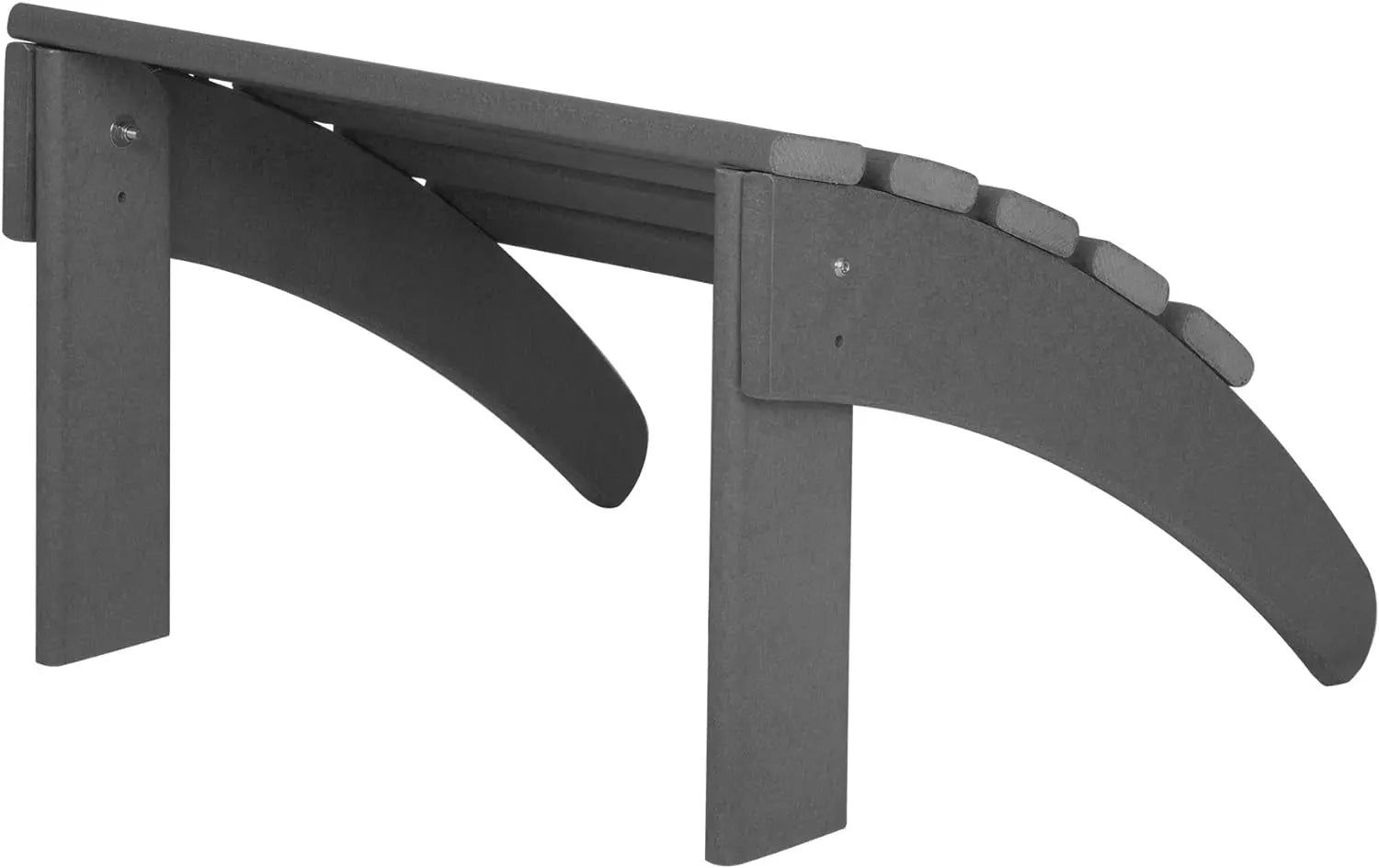 Outdoor Furniture Adirondack Chair Outdoor Ottoman Set of 2 PCS Classic (Gray)